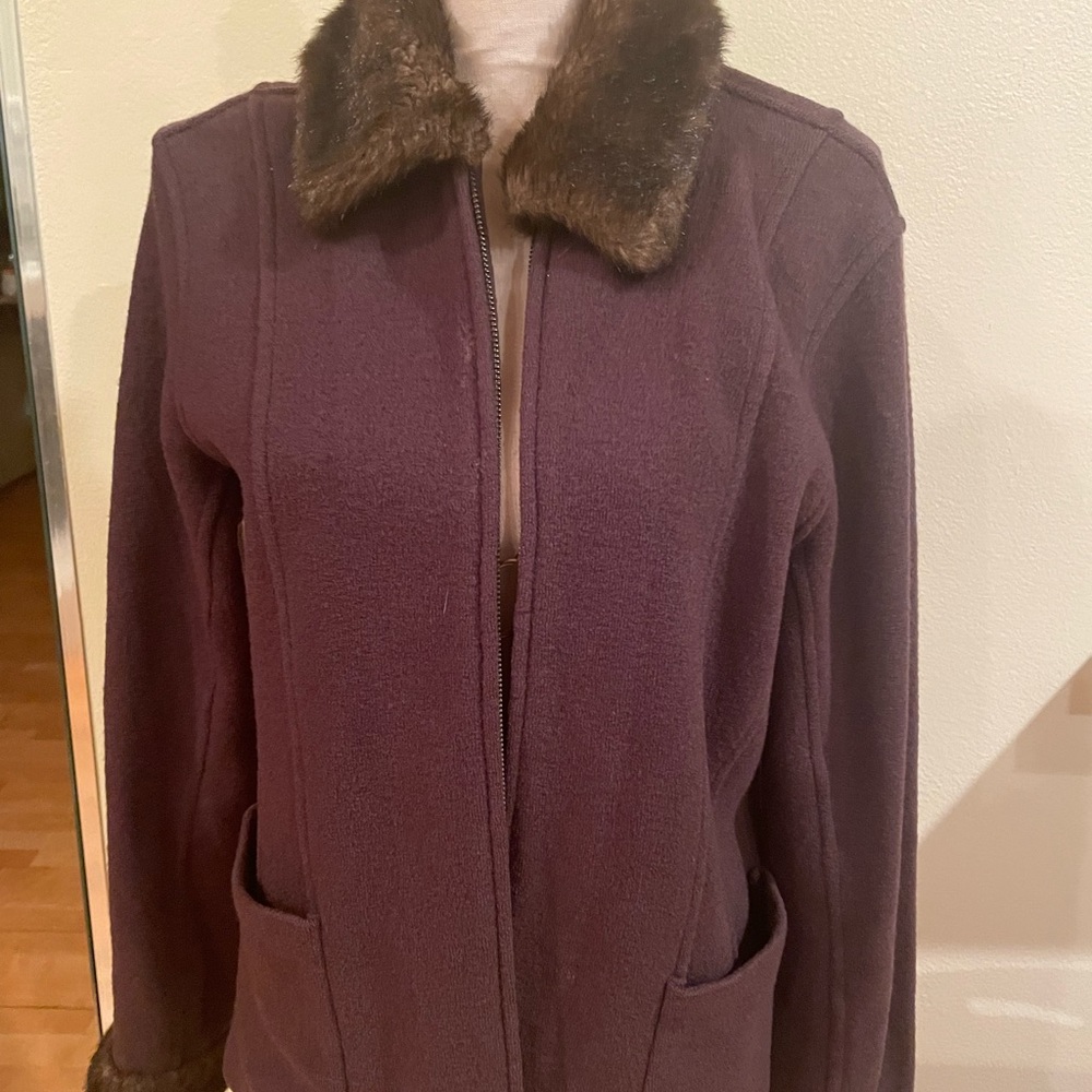 Woman jacket L brown color